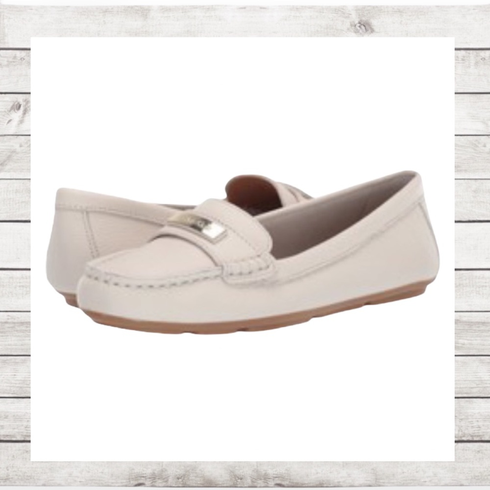 Calvin Klein Leta Soft White Moccasin Loafers